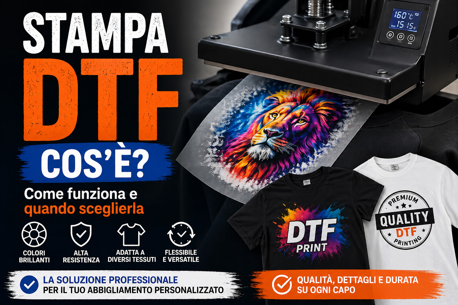 stampa DTF cos’è e come funziona su maglietta personalizzata